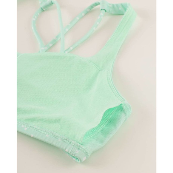 Lululemon Free To Be Bra Petit Dot Fresh Teal Size 6 - Picture 5 of 9